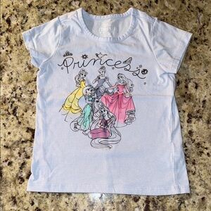 Disney Princess Light Blue Short Sleeve Tee